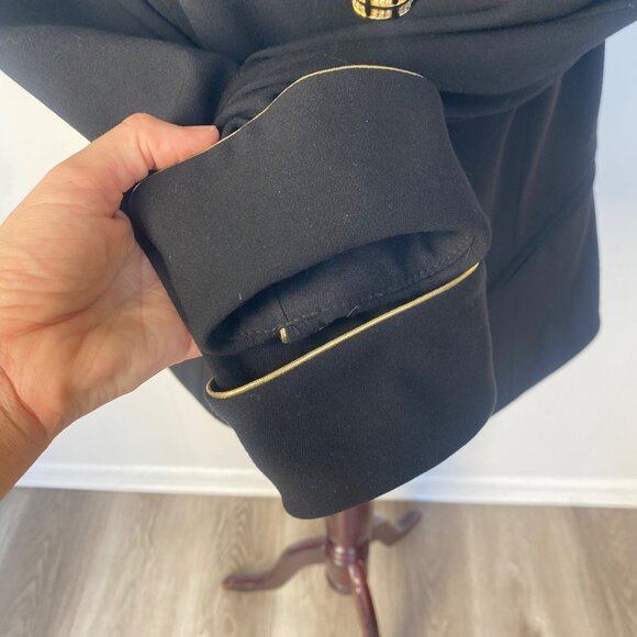 Escada Couture Button Down Jacket Blazer Wool Black - Picture 5 of 16